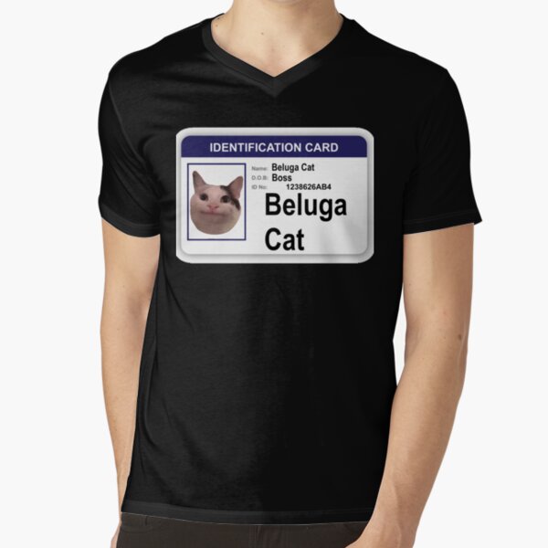 Beluga Cat Identification Card Shirt