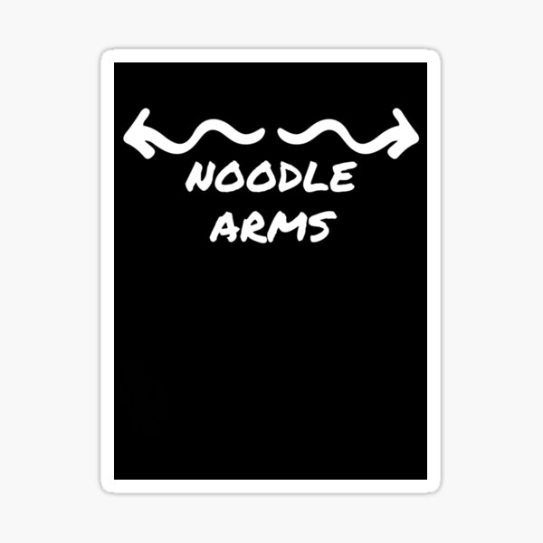"Noodle Arms Design5" Sticker for Sale by DariusHerzog Redbubble