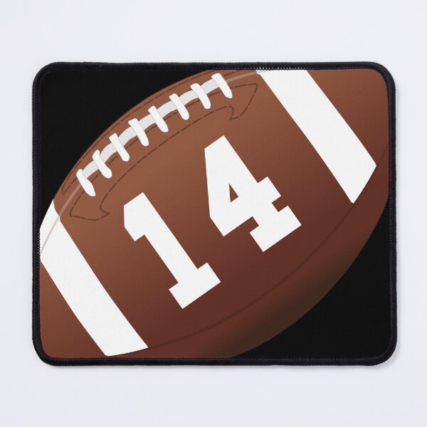 Item preview, American football ball number 14, fourteen designed and sold by TheCultStuff.