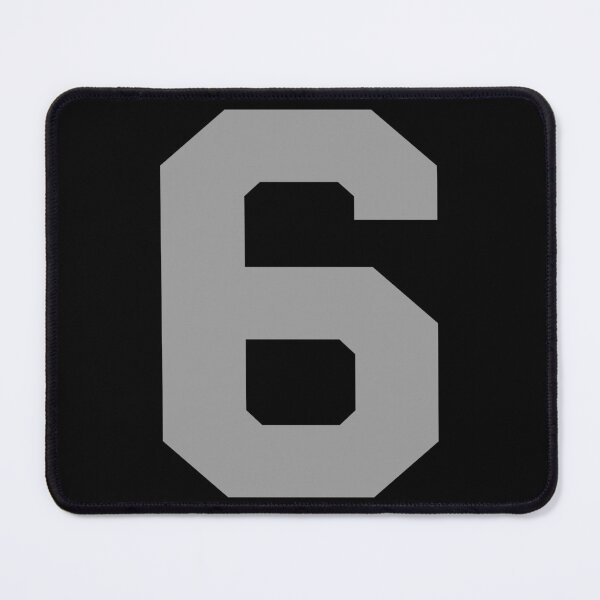 Item preview, Number 6, Silver six, Sports number 6 designed and sold by TheCultStuff.