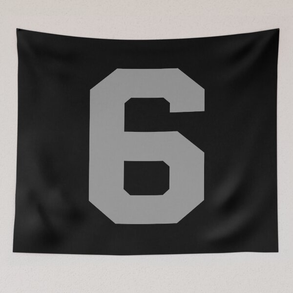 Item preview, Number 6, Silver six, Sports number 6 designed and sold by TheCultStuff.