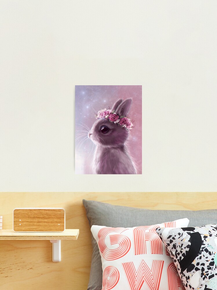Thumbnail 1 of 3, Photographic Print, Fairy bunny designed and sold by .Aria ..