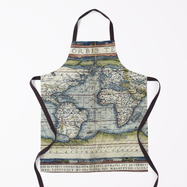 Item preview, Ortelius blue world map designed and sold by aapshop.