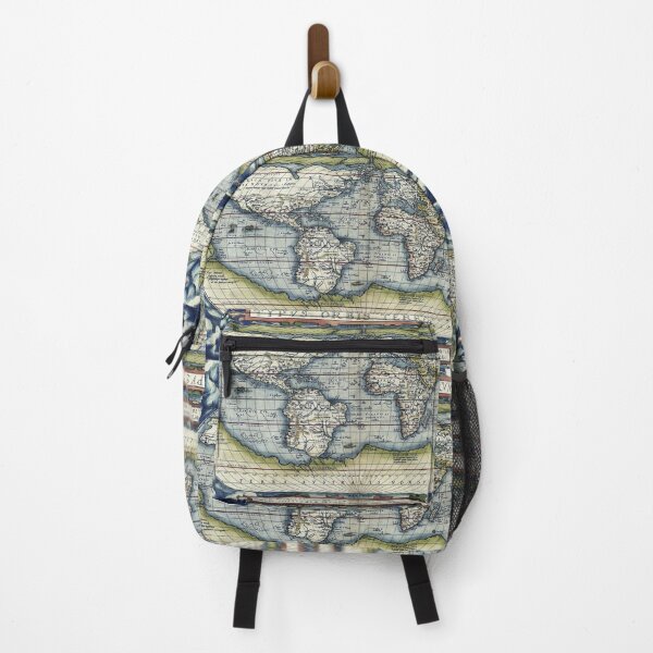 Item preview, Ortelius blue world map designed and sold by aapshop.