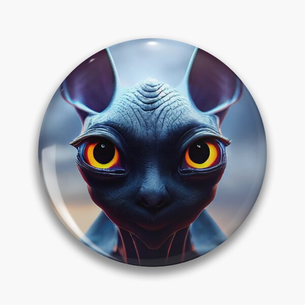 Item preview, Strange and mysterious alien creature sphinx rabbit cat designed and sold by ART NeuroSmARTxx.