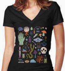 Kuriositäten Shirt mit V-Ausschnitt