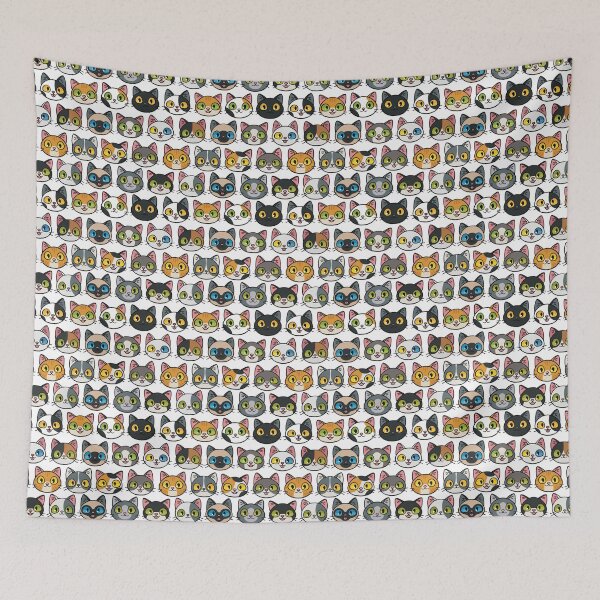 Item preview, Happy Kitten Pattern designed and sold by Twkirky.