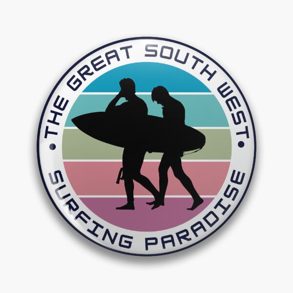 Item preview, The Great South West Surfing Paradise designed and sold by CarmelloCove.