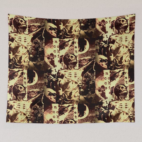 Item preview, gothic skeleton collage designed and sold by weirdove.
