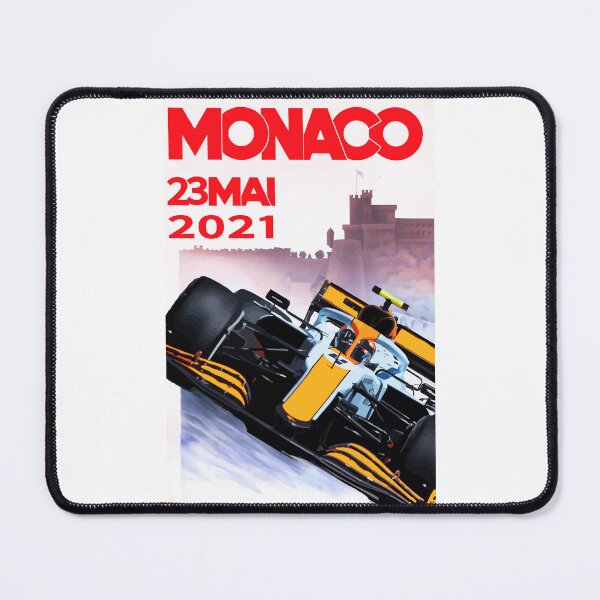 Aperçu de l'œuvre Lando - Affiche Mclaren X Vintage GP de Monaco 2021 créée et vendue par Speedbirddesign.