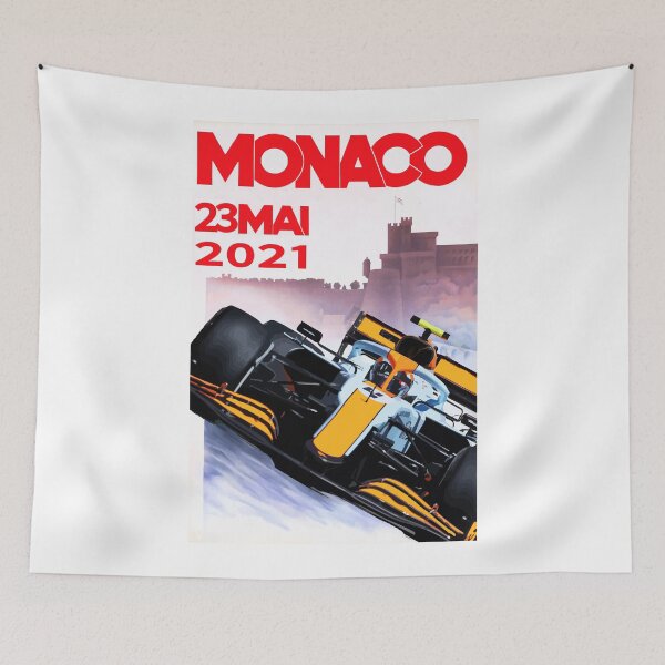 Item preview, Lando - Mclaren X Vintage Monaco GP Poster 2021 designed and sold by Speedbirddesign.