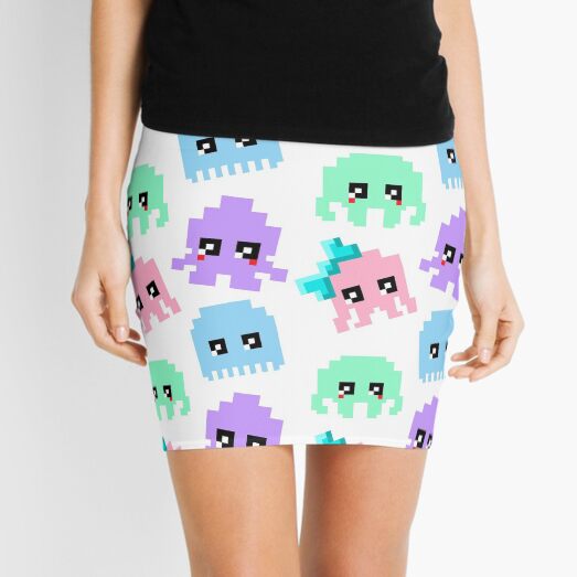 8-bit Cutie Gang Mini Skirt
