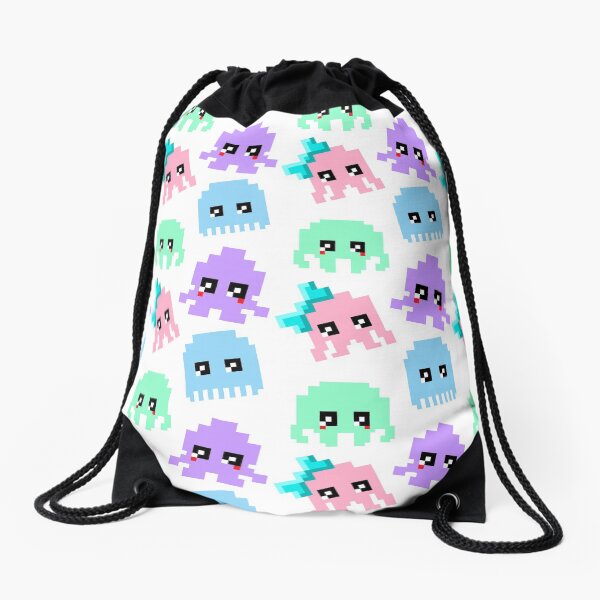 8-bit Cutie Gang Drawstring Bag