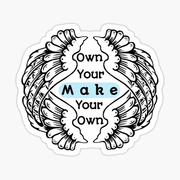 "make your own" Sticker for Sale by RendoRed Redbubble