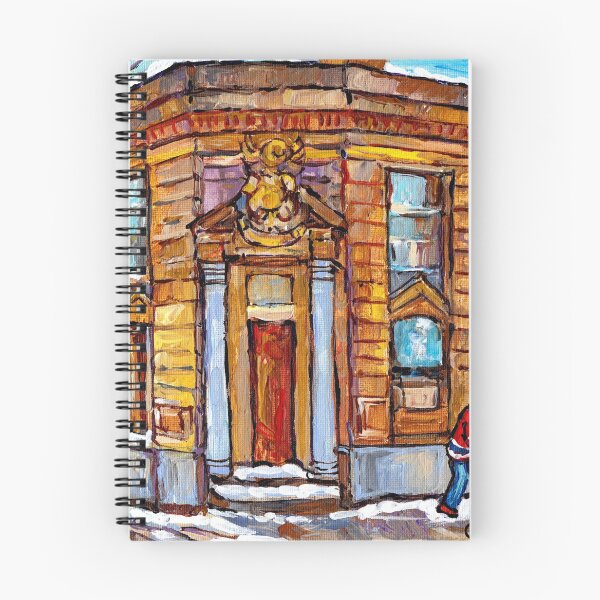Item preview, CANADIAN ART AND ARCHITECTURE MONTREAL SCENES STREET CORNER HOCKEY PAINTING designed and sold by Carole  Spandau.