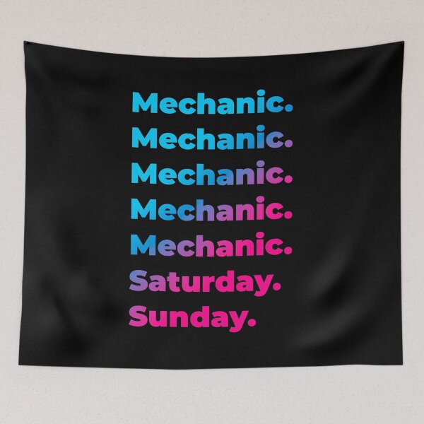 Item preview, Mechanic. Saturday. Sunday. designed and sold by SVPOD.