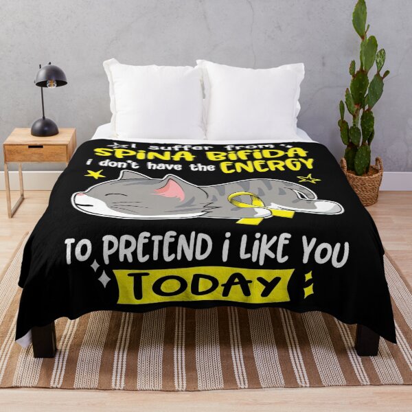Item preview, Spina Bifida Awareness I Suffer From Spina Bifida I Don't Have The Energy To Pretend I Like You Today designed and sold by JamesGilmore40.