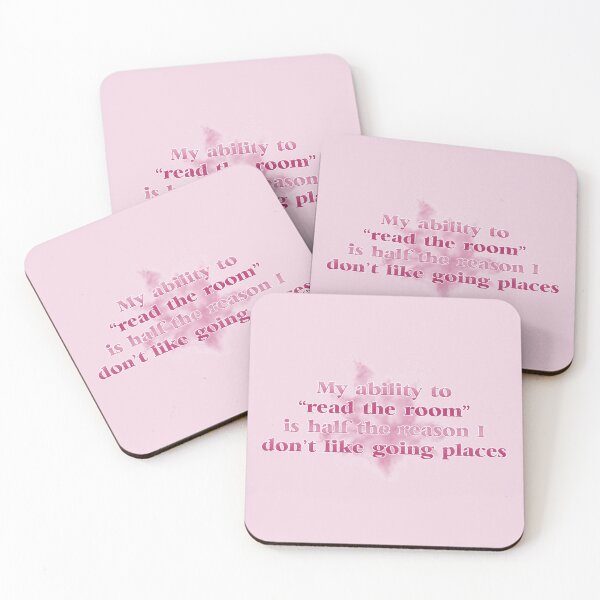 Item preview, "Read the room" quote in pink/magenta designed and sold by JadeRyder.