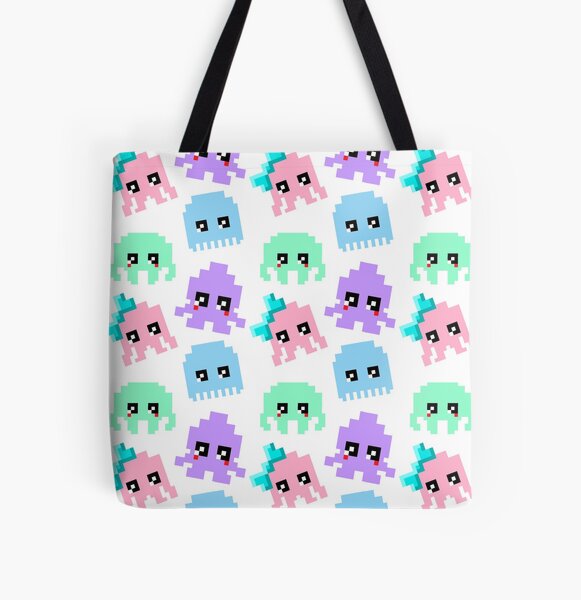 8-bit Cutie Gang All Over Print Tote Bag