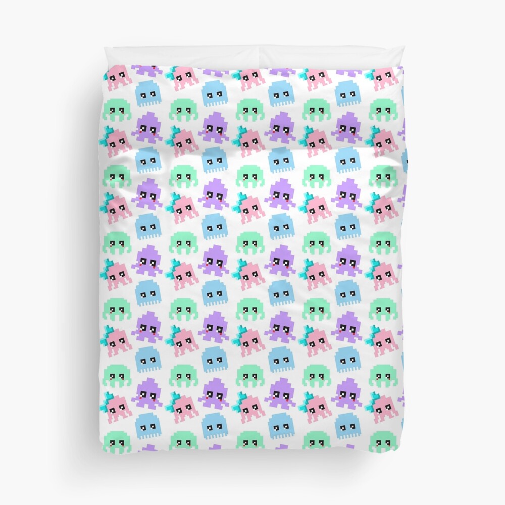 8-bit Cutie Gang Duvet Cover