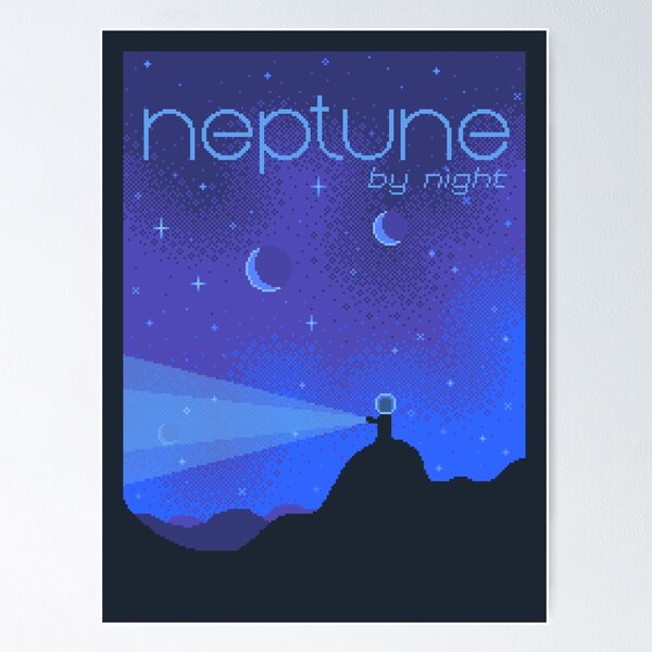 NEPTUNE Space Tourism Travel Poster Poster