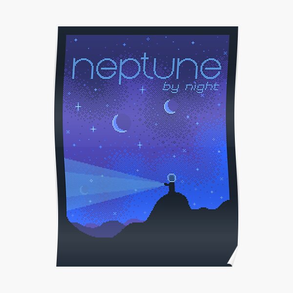 NEPTUNE Space Tourism Travel Poster Poster