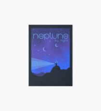 NEPTUNE Space Tourism Travel Poster Art Board
