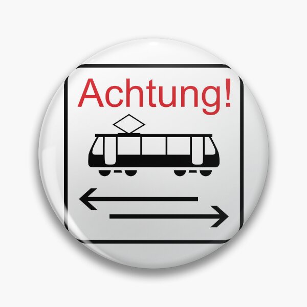 Item preview, Achtung! Trams both ways designed and sold by Green-over-red.