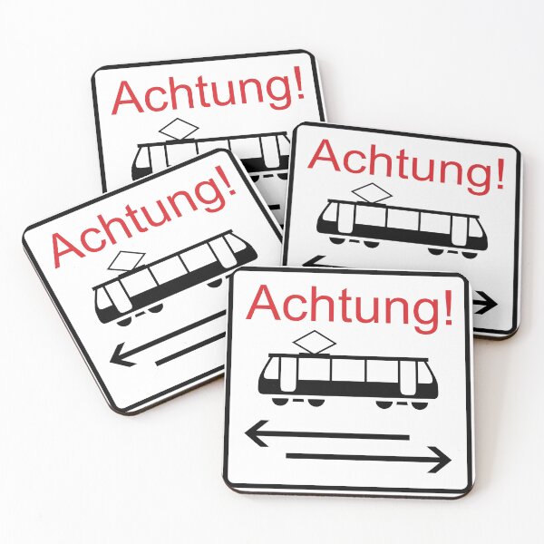 Item preview, Achtung! Trams both ways designed and sold by Green-over-red.
