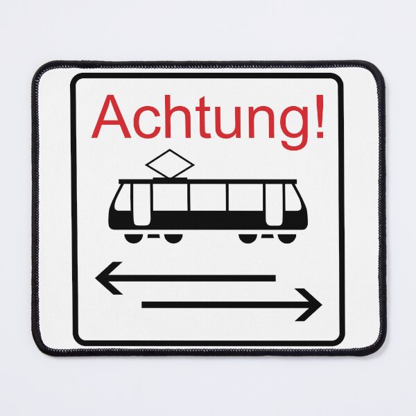 Item preview, Achtung! Trams both ways designed and sold by Green-over-red.