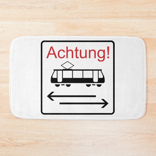 Item preview, Achtung! Trams both ways designed and sold by Green-over-red.