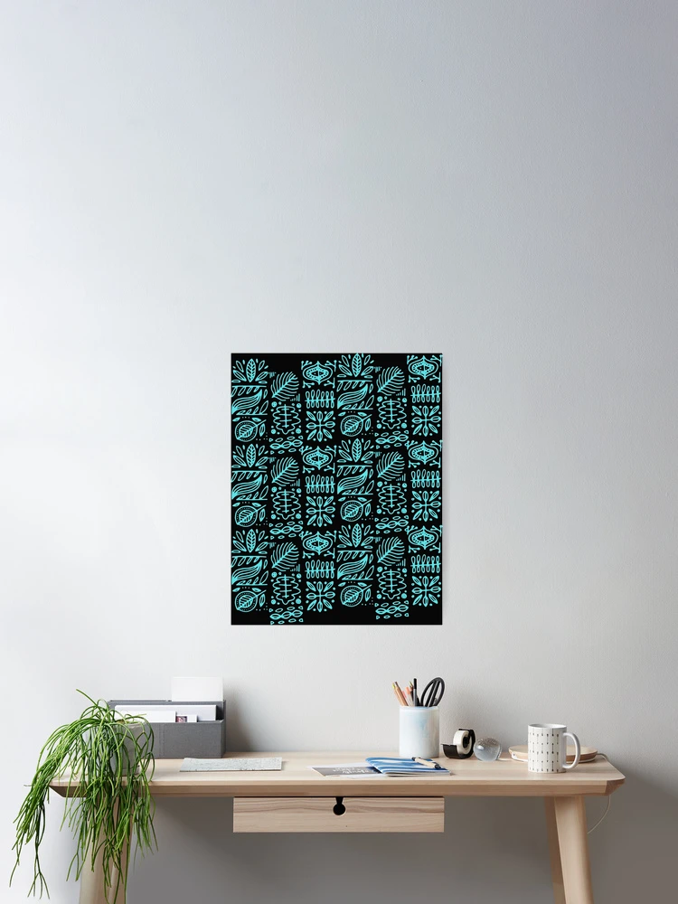 Thumbnail 2 of 3, Poster, leaf pattern designed and sold by HelloTARA.