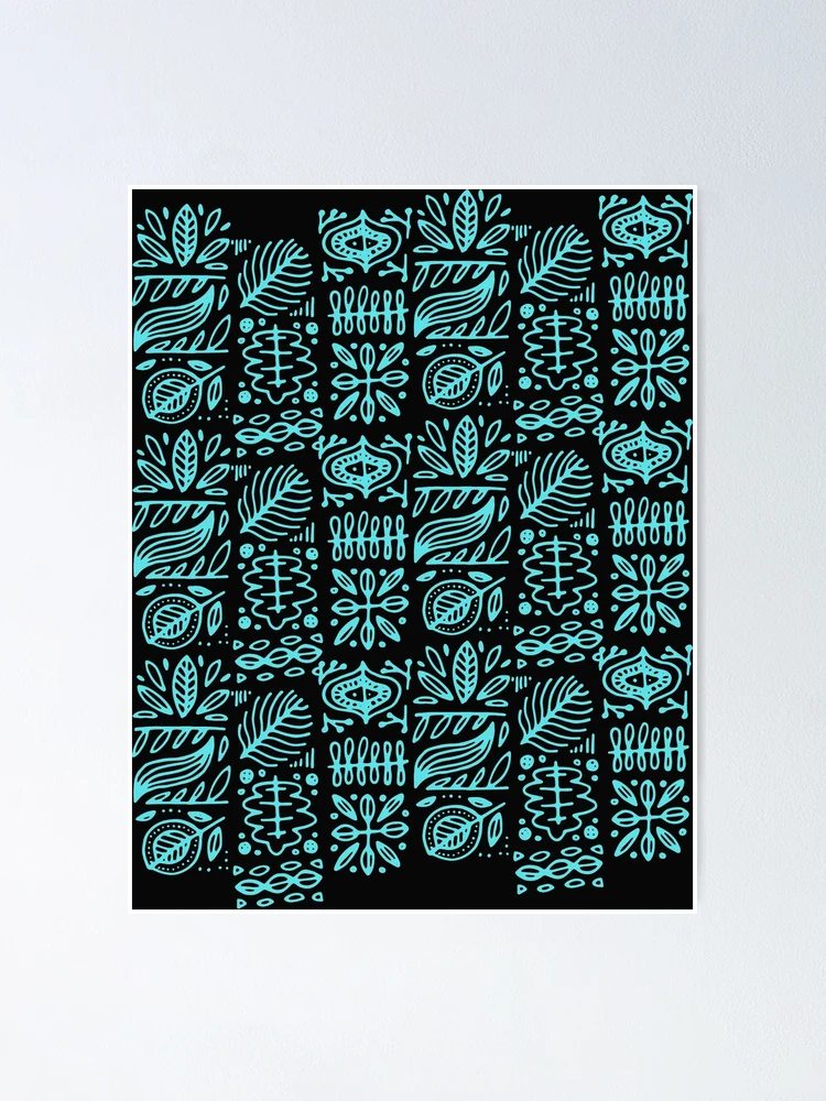 Thumbnail 1 of 3, Poster, leaf pattern designed and sold by HelloTARA.