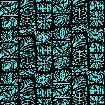 Artwork thumbnail, leaf pattern by HelloTARA