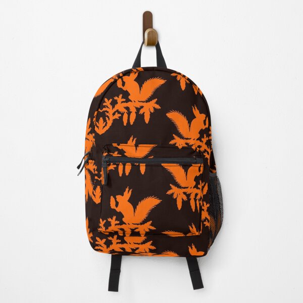 Artikelvorschau, Märchenhaftes Germany  Ornament Vögel Blume Eichhörnchen Tannenzapfen Scherenschnitt Silhouette orange entworfen und verkauft von G-M-Designs.