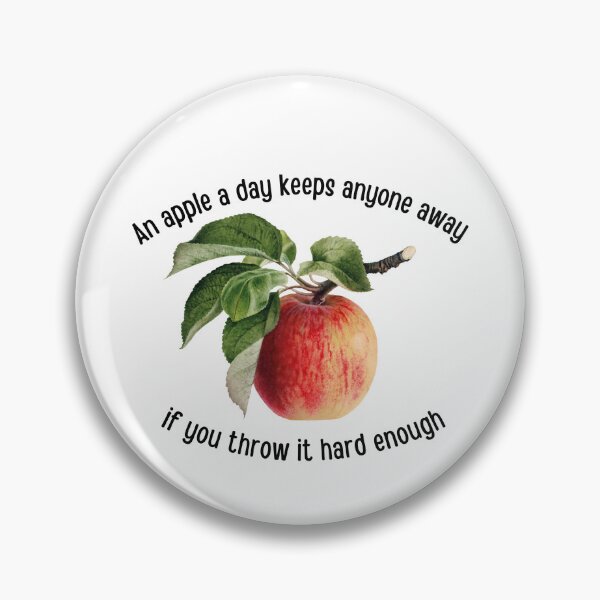 Item preview, An Apple a Day Funny Quote  designed and sold by Zaddie A.