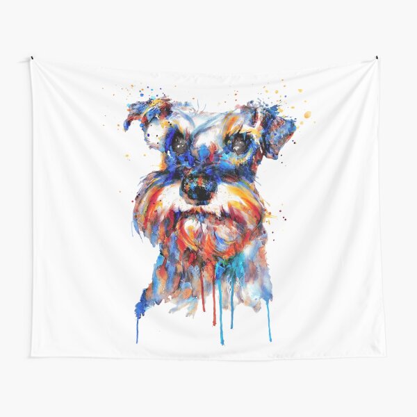 Schnauzer Head Tapestry