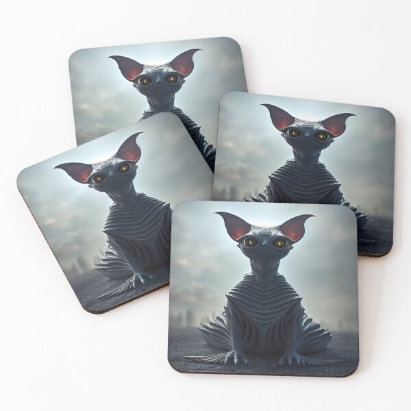 Item preview, Strange and mysterious alien creature, mix of cat and sphinx designed and sold by ART NeuroSmARTxx.