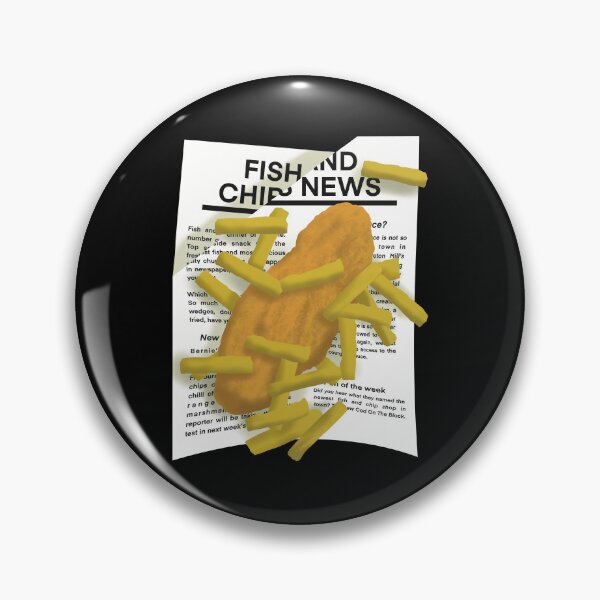 Item preview, Fish And Chips In Newspaper designed and sold by Funful.