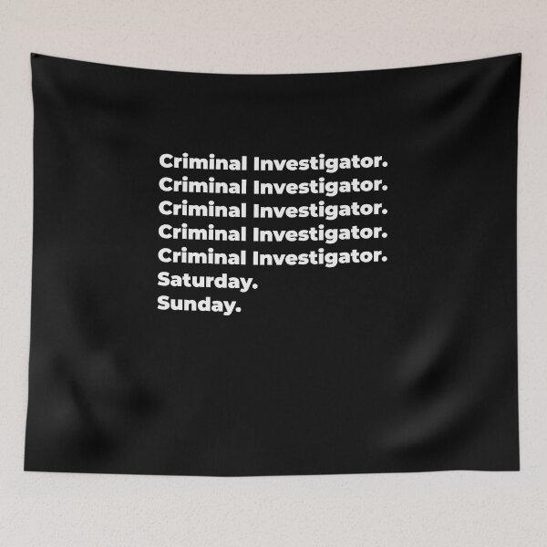 Item preview, Criminal Investigator saturday and sunday designed and sold by SVPOD.