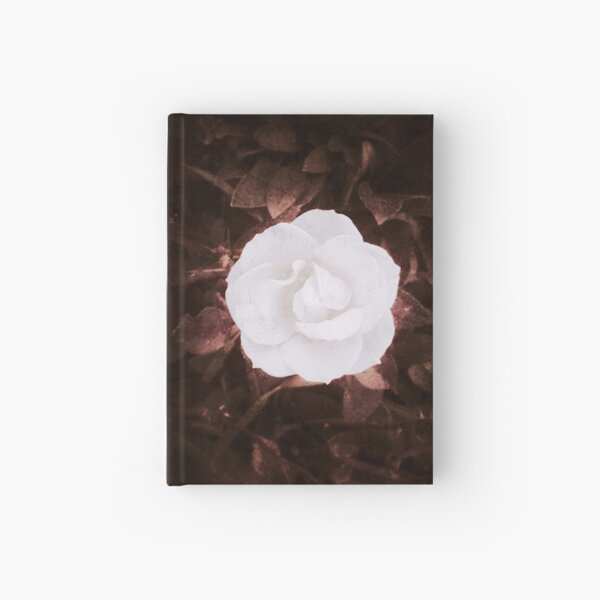 Rose blanche, romantique Carnet cartonné
