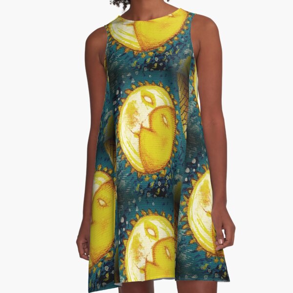 Shining sun Vestido acampanado
