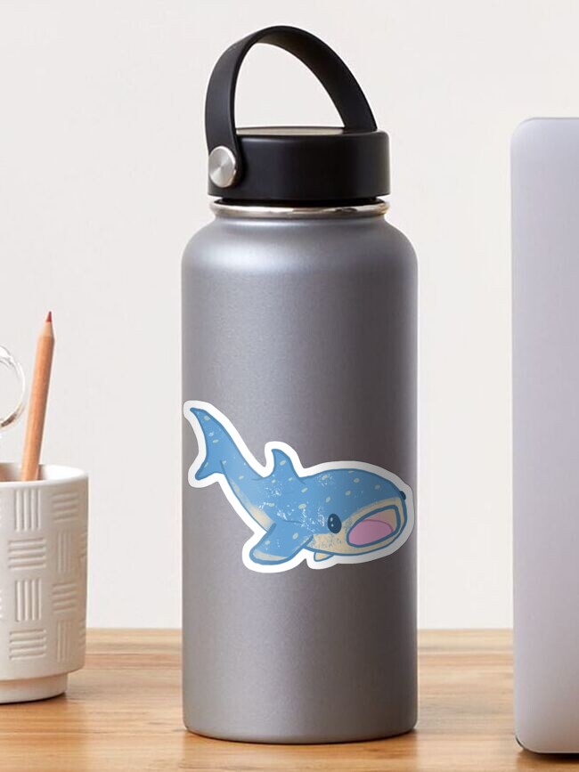 Thumbnail 1 of 3, Sticker, Surprised Whale Shark designed and sold by CloudWalkerDsgn.