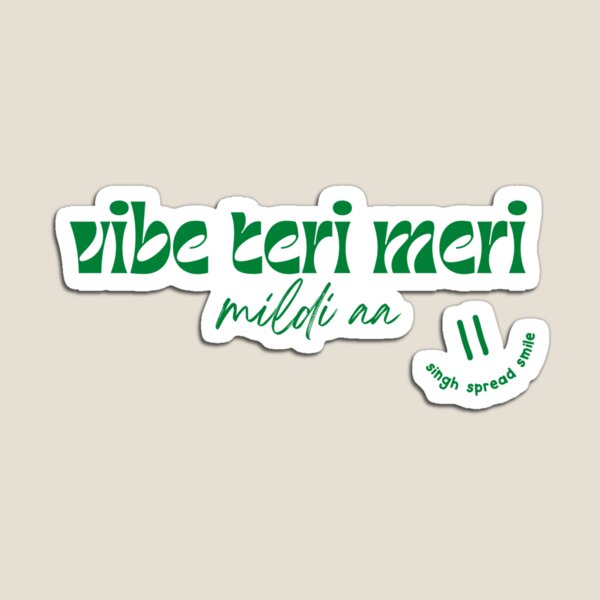 Vibe Teri Meri mildi aa Magnet
