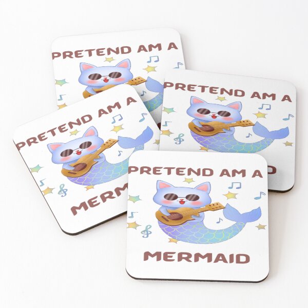 Item preview, funny cute Pretend im a mermaid cat designed and sold by Cameron Carter.