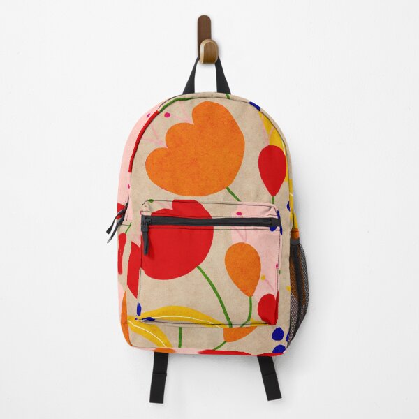 Item preview, Red and Orange Flower print - Amsterdam Flower Market designed and sold by Noodle Nerd.