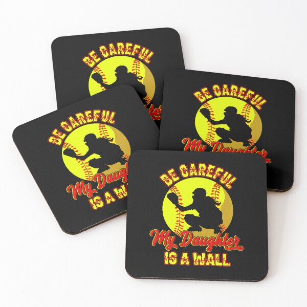 Item preview, Be Careful My Daughter Is A Wall Softball designed and sold by sirineguchiy99.