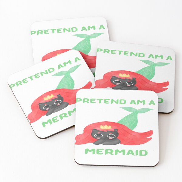 Item preview, funny cute Pretend im a mermaid cat designed and sold by Cameron Carter.