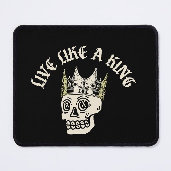 Item preview, Live like a king vintage skeleton skull quote  designed and sold by Mansn.
