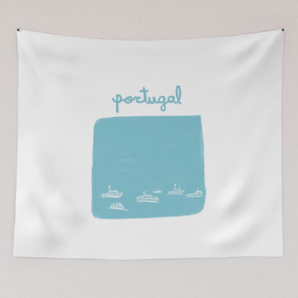 Item preview, Portugal city Portugal boats sea life beach life  designed and sold by Tropical Blood.
